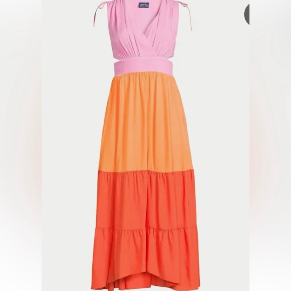 Scoop bi color maxi dress new with tags